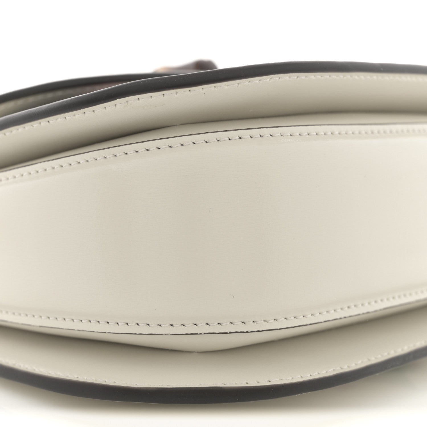 Gucci Calfskin Web Geometric Print Small Bamboo 1947 Top Handle Bag White Multicolor 10 of 11