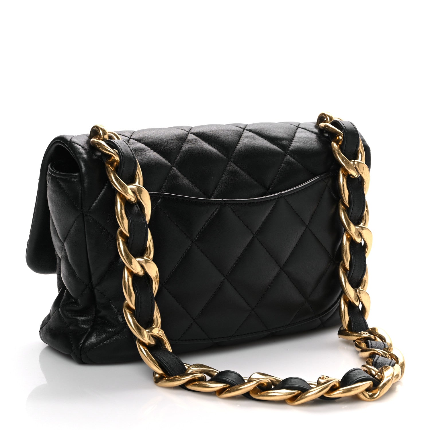 Chanel Lambskin Quilted Large Funky Town Flap Black 3 of 10