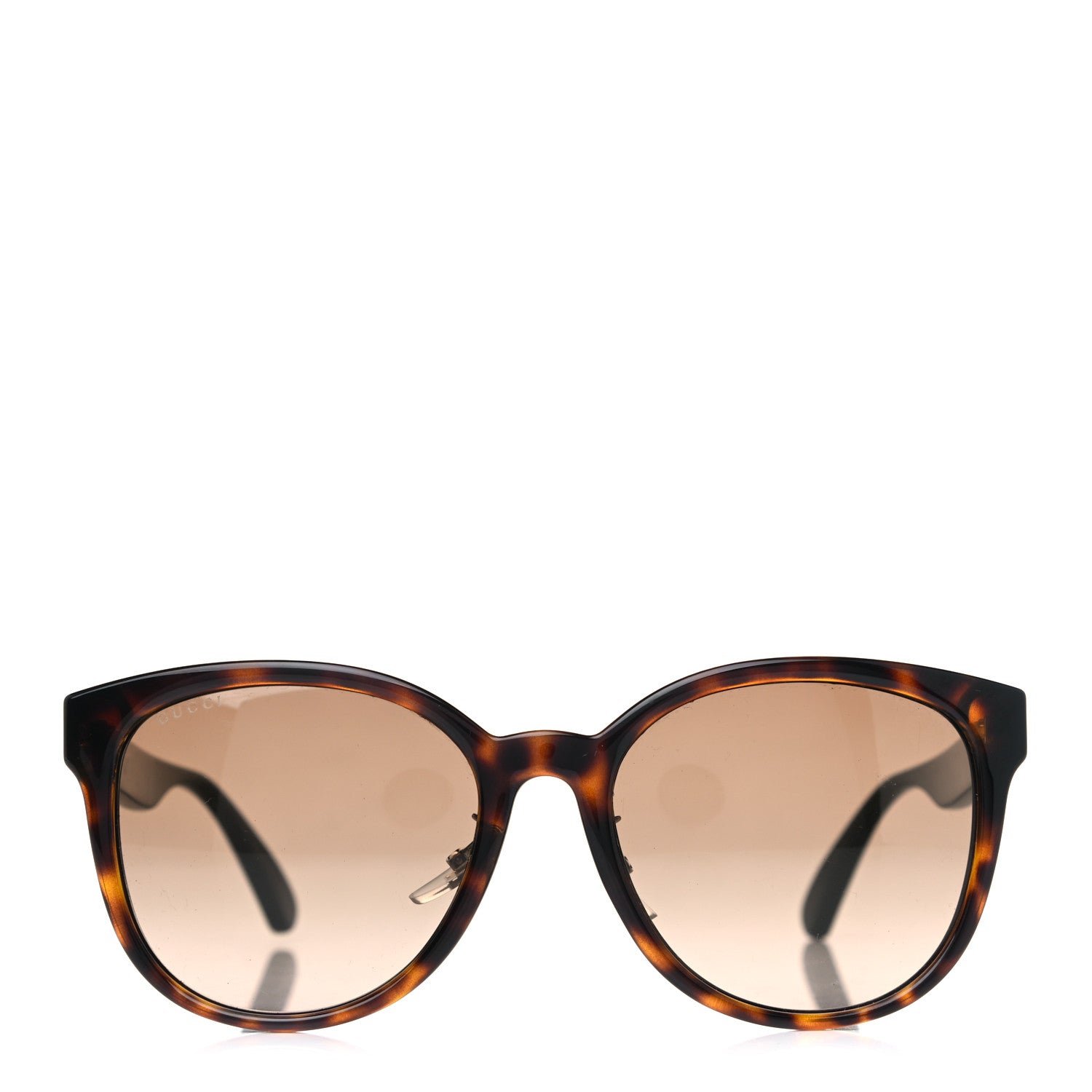 Gucci Acetate Round Eye GG Web Sunglasses GG0854SK Havana 2 of 7