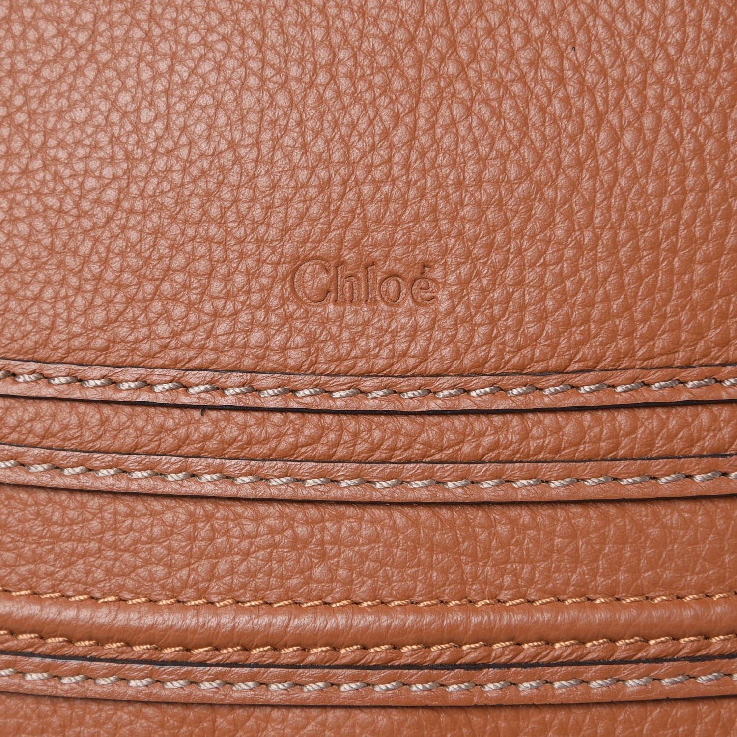 Chloe Calfskin Medium Marcie Satchel Tan 8 of 8