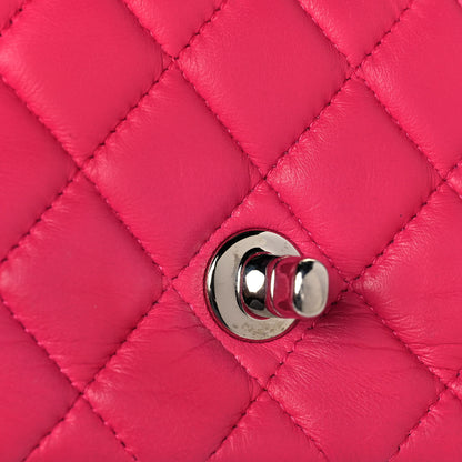 Chanel Lambskin Quilted Extra Mini Rectangular Flap Pink 15 of 18