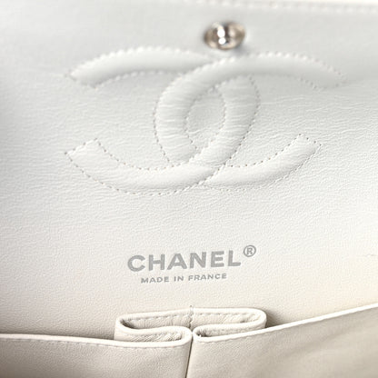 Chanel Iridescent Caviar Quilted Medium Double Flap Off White 6 of 11