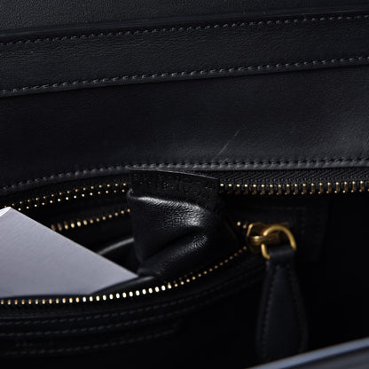 Celine Smooth Calfskin Micro Luggage Black 8 of 16