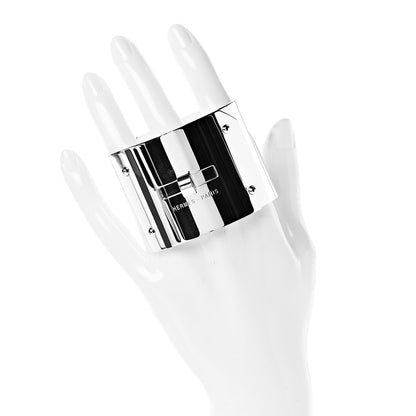 Hermes Sterling Silver GM Kelly Bracelet SH 2 of 7
