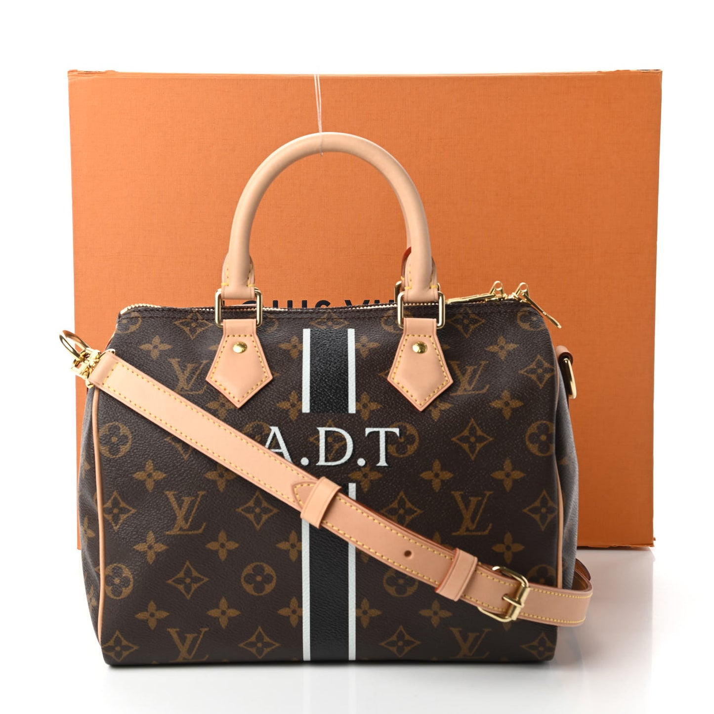 Monogram My LV Heritage Speedy Bandouliere 25 Black White