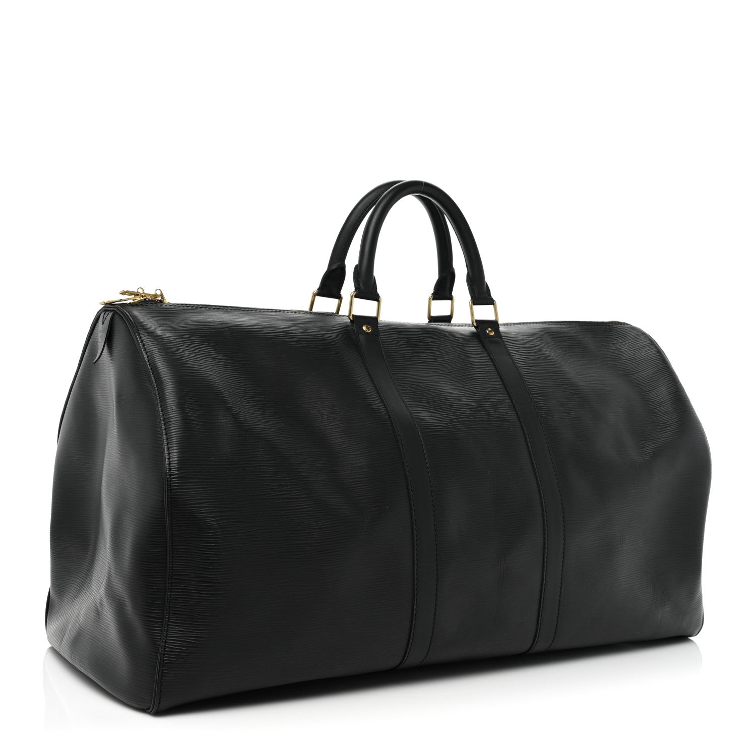 Louis Vuitton Epi Keepall 55 Black 3 of 14