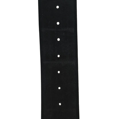 Chanel Suede Pearl Logo Chain Belt 80 32 Black 7 of 7