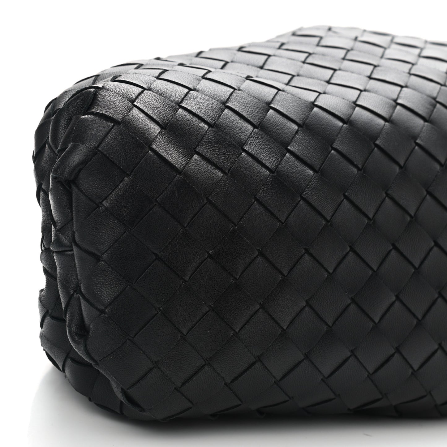 Nappa Maxi Intreccio The Pouch Oversized Clutch Black