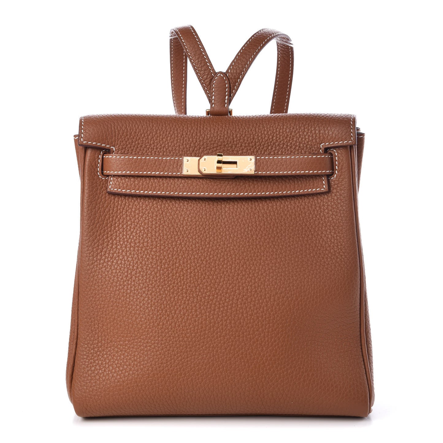 Taurillon Clemence Kelly Ado Backpack Gold