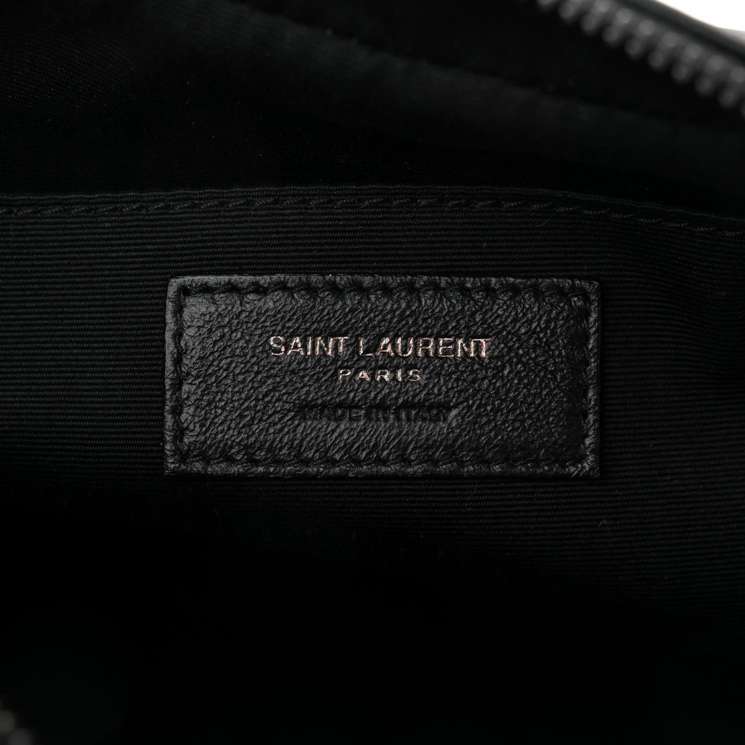 Saint Laurent Calfskin Matelasse Monogram Monochrome Lou Camera Bag Black 6 of 10