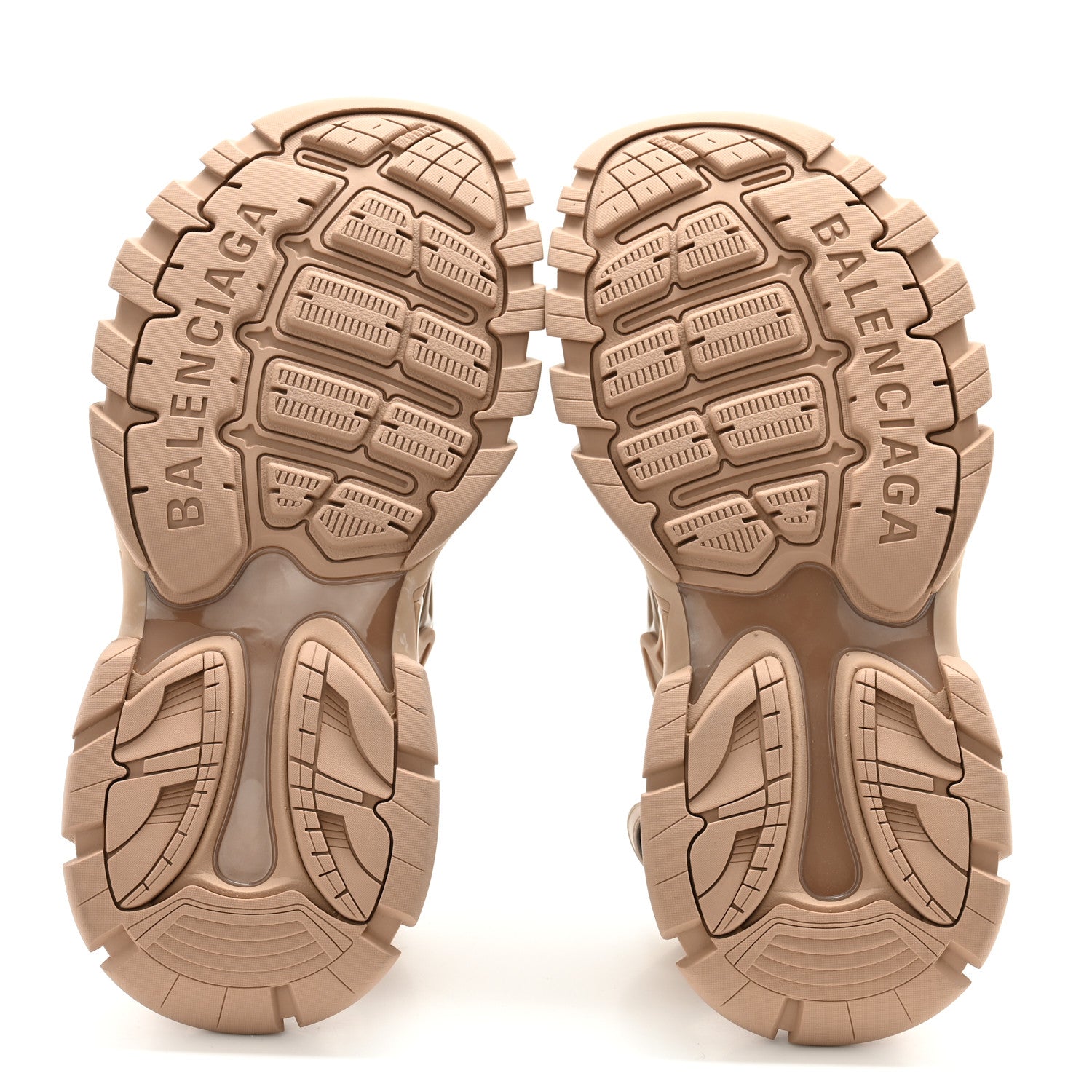Balenciaga Neoprene Rubber Womens Track Sandals 40 Full Beige 5 of 9
