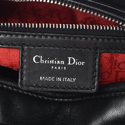 Christian Dior Lambskin Cannage Medium Lady Dior Black 8 of 10