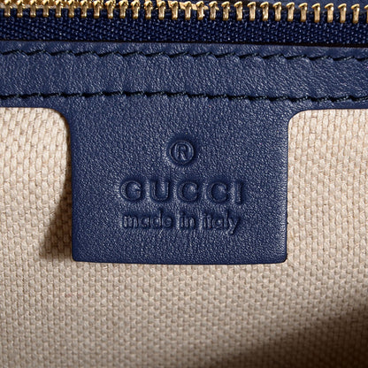 Gucci Soft Patent Medium Soho Clutch Uniform Blue 6 of 9