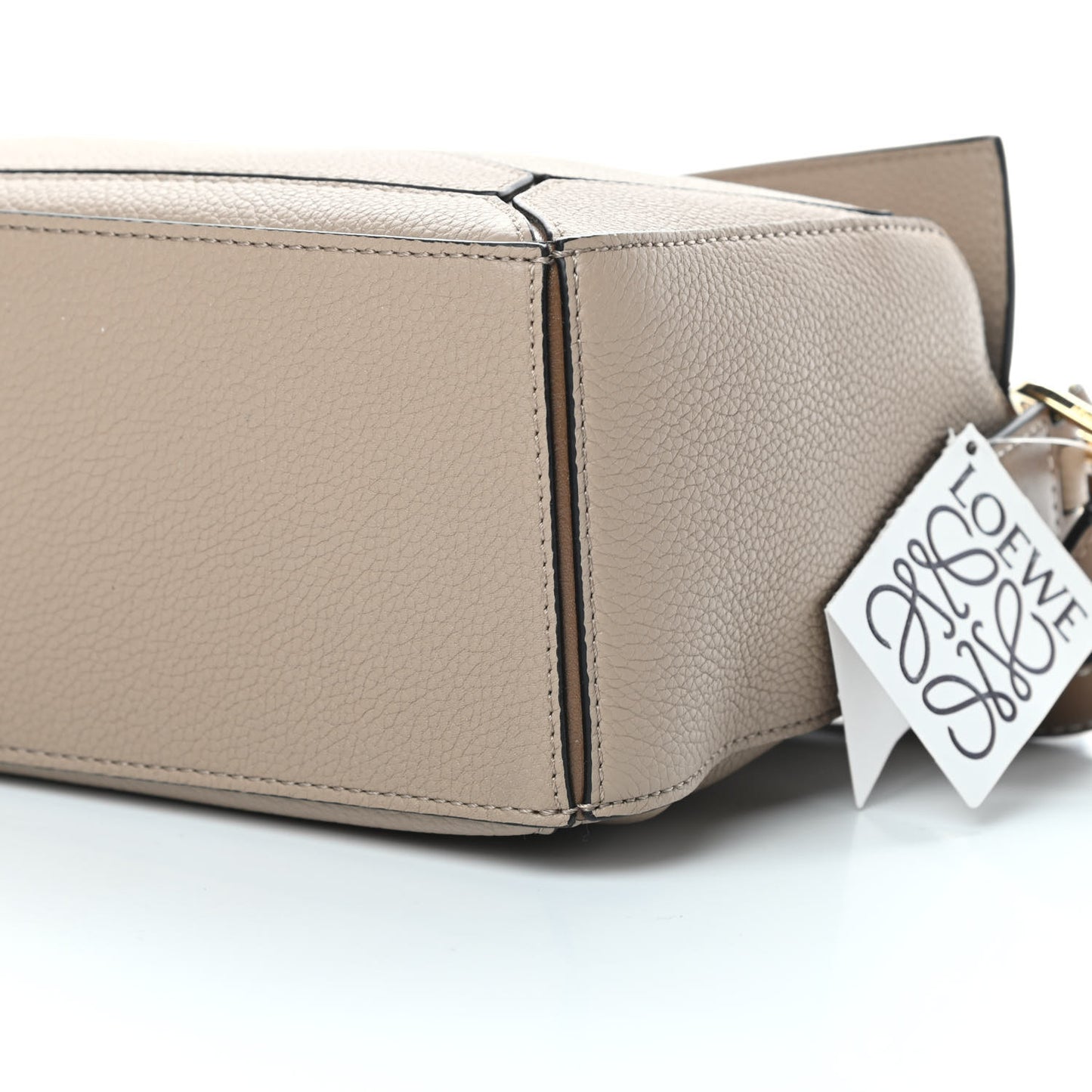 Grained Calfskin Small Puzzle Bag Sand Mink