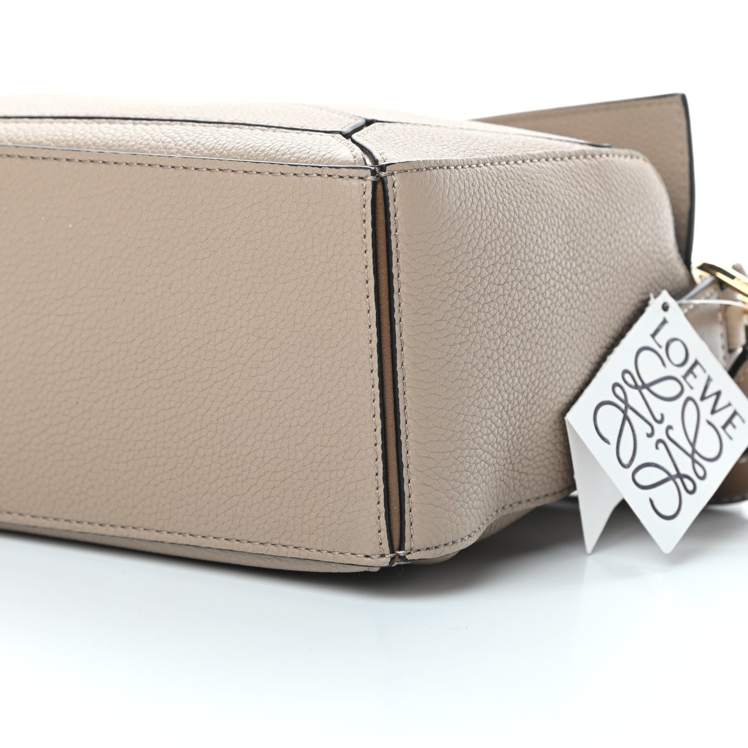 Loewe Grained Calfskin Small Puzzle Bag Sand Mink 10 of 10