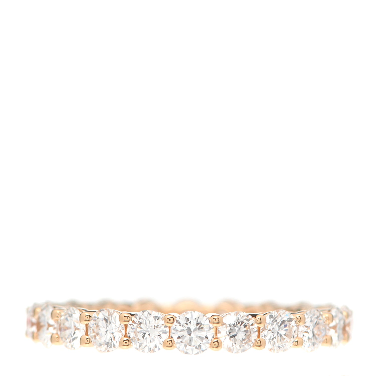 Tiffany 18K Rose Gold Diamond 3mm Embrace Band Ring 50 5.5 1 of 5