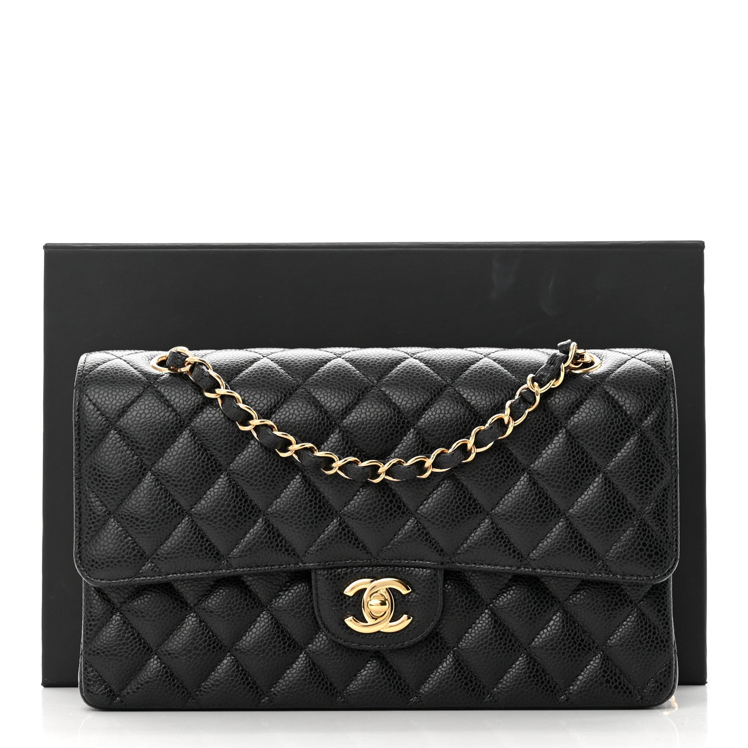 Chanel Caviar Quilted Medium Double Flap Black 11 of 11