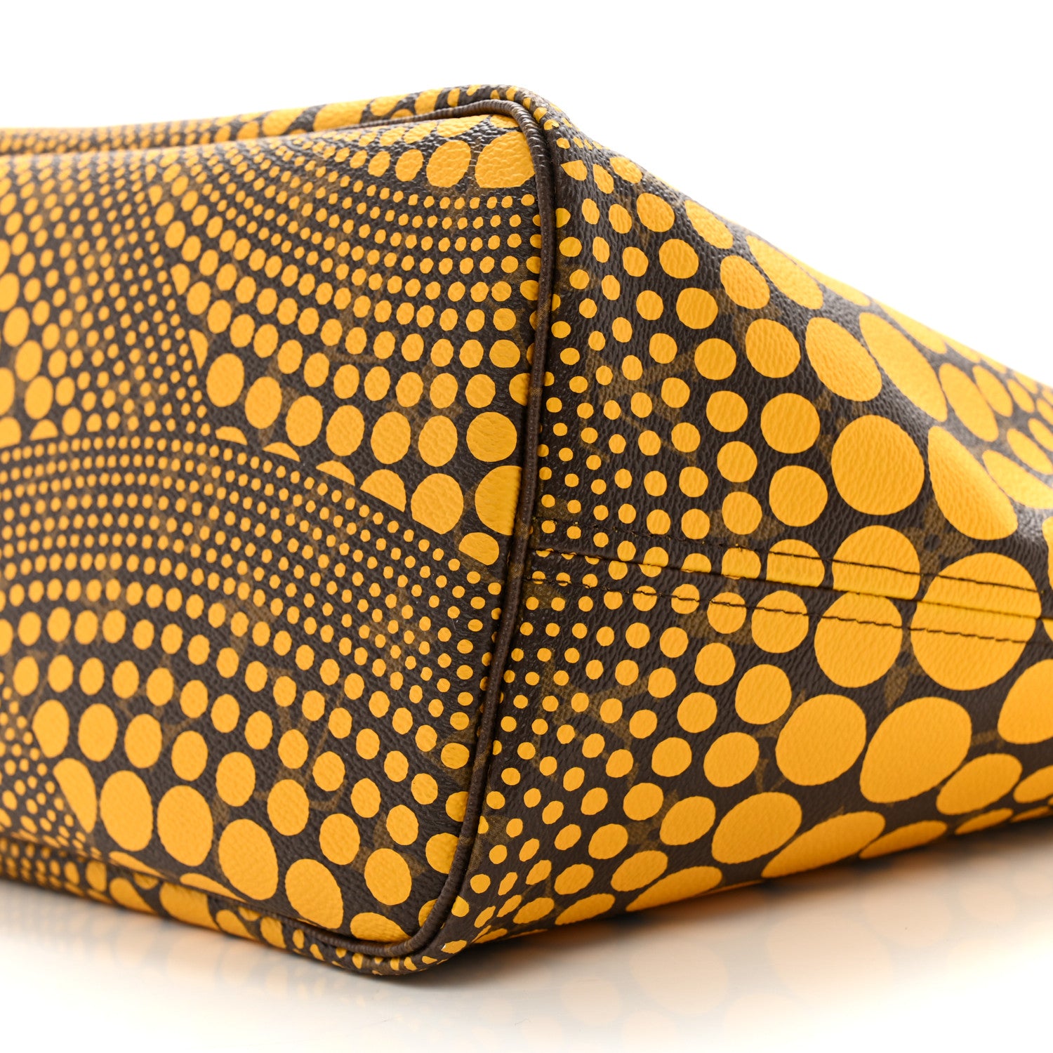 Louis Vuitton Monogram Kusama Waves Neverfull MM Yellow 9 of 12