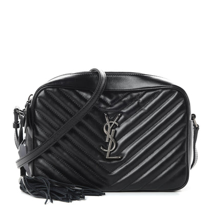 Saint Laurent Calfskin Matelasse Monogram Lou Camera Bag Black 1 of 14