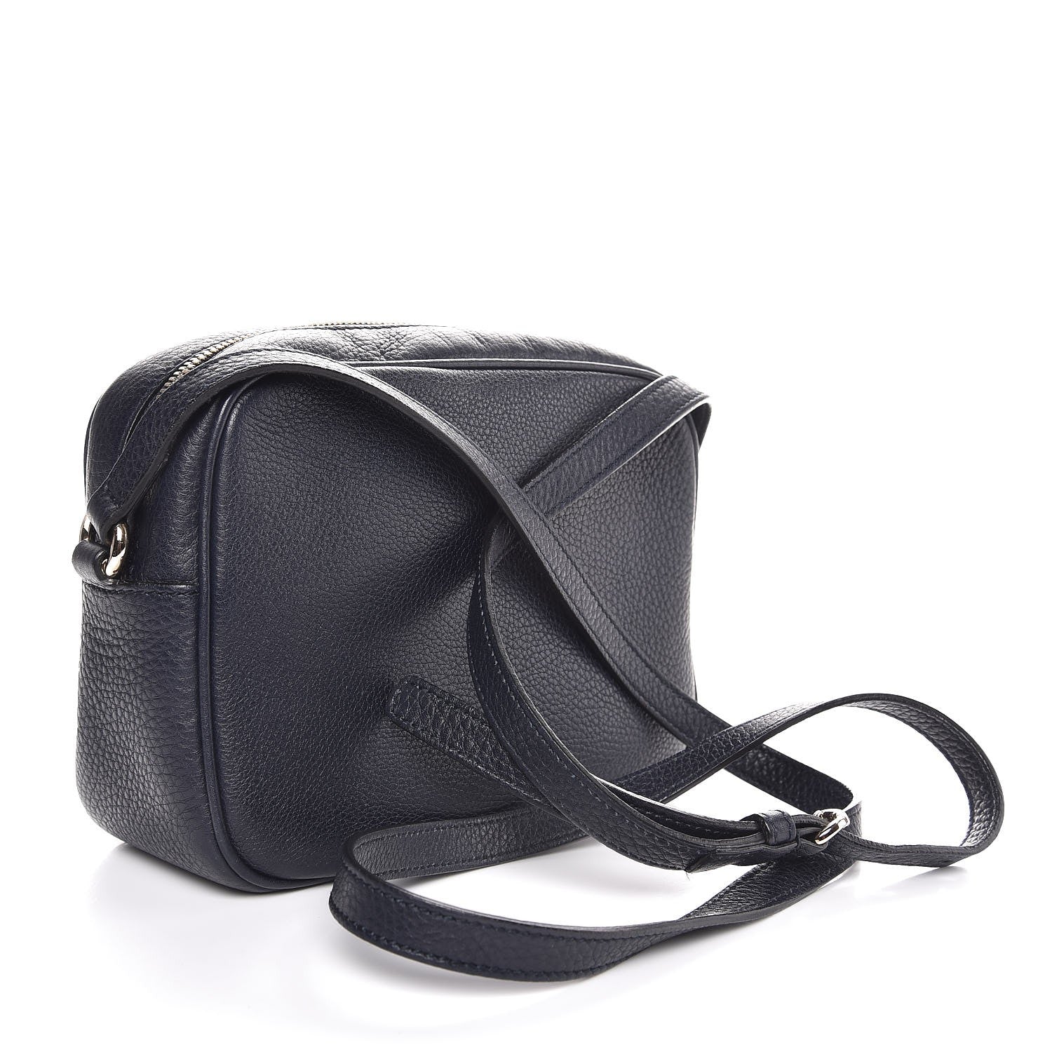 Gucci Pebbled Calfskin Small Soho Disco Bag Blue 3 of 7