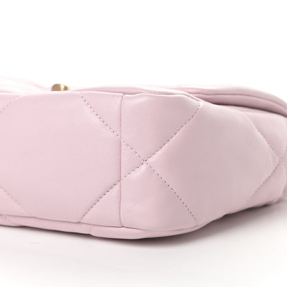 Chanel Lambskin Quilted Medium Chanel 19 Flap Light Pink 10 of 11