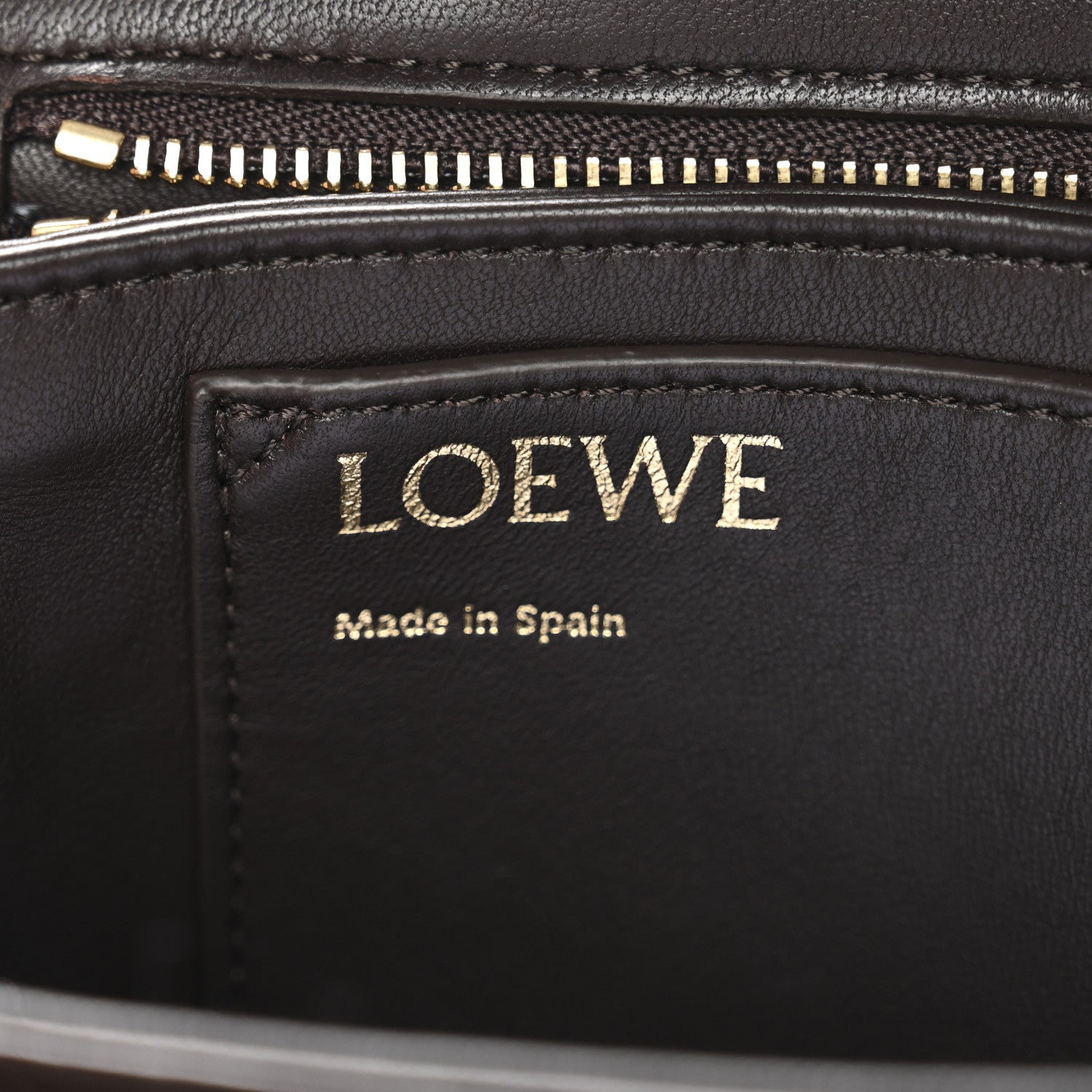 Loewe Lambskin Goya Puffer Bag Dark Chocolate 6 of 9