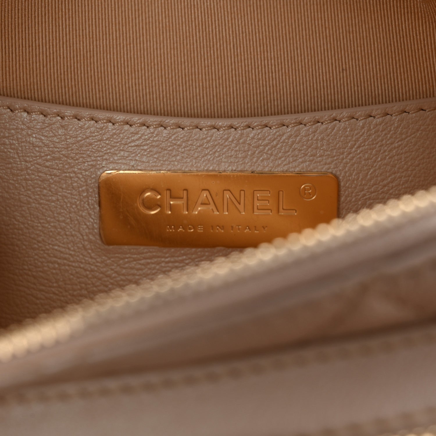Chanel Iridescent Calfskin Quilted All About Waist Belt Bag Beige 6 of 11
