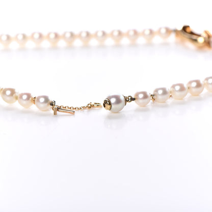 Cartier 18K Yellow Gold Emerald Akoya Pearl 6.5-7mm Panthère De Necklace 5 of 7