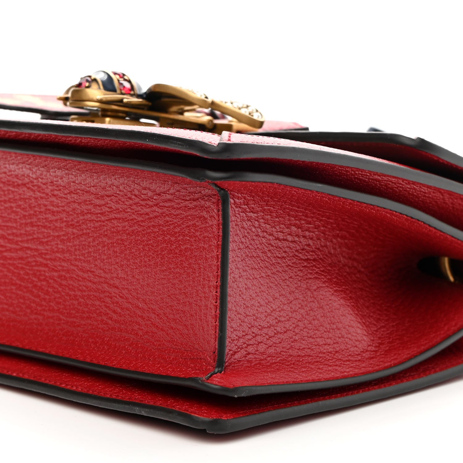Gucci GG Supreme Monogram Small Queen Margaret Top Handle Bag Red 9 of 9