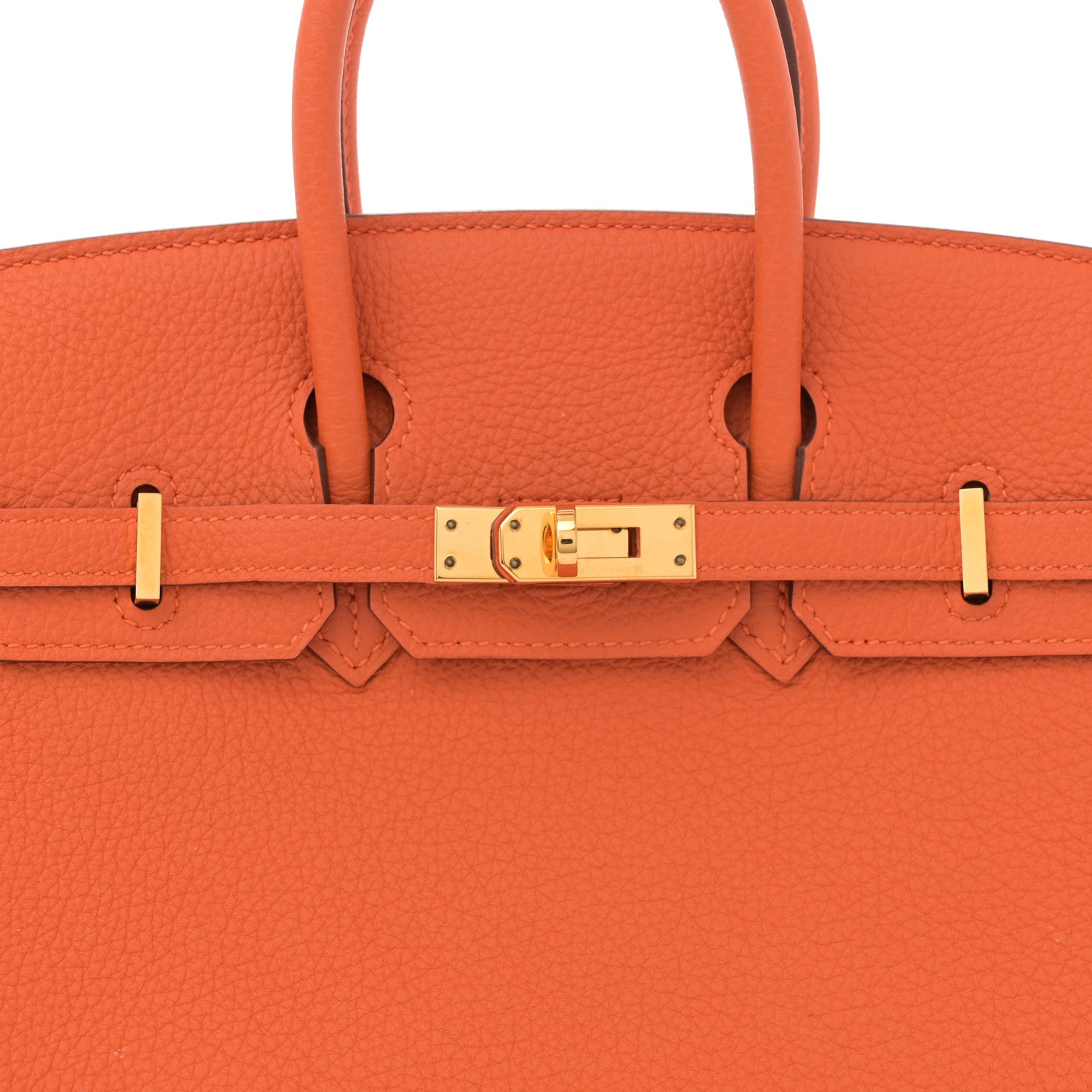 Hermes Togo Birkin 25 Orange 8 of 11