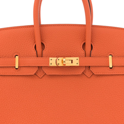 Hermes Togo Birkin 25 Orange 8 of 11