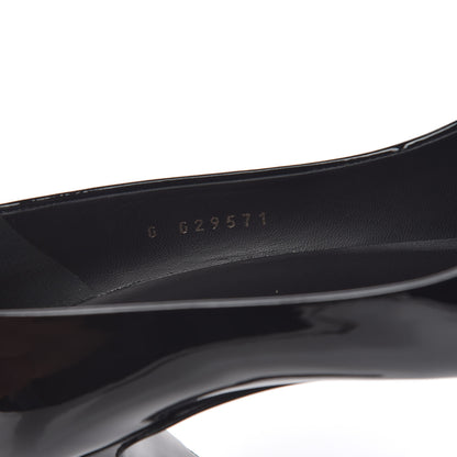 Chanel Patent Cap Toe CC Pumps 38.5 Black 11 of 12