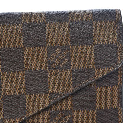 Louis Vuitton Damier Ebene Josephine Wallet Red 8 of 11