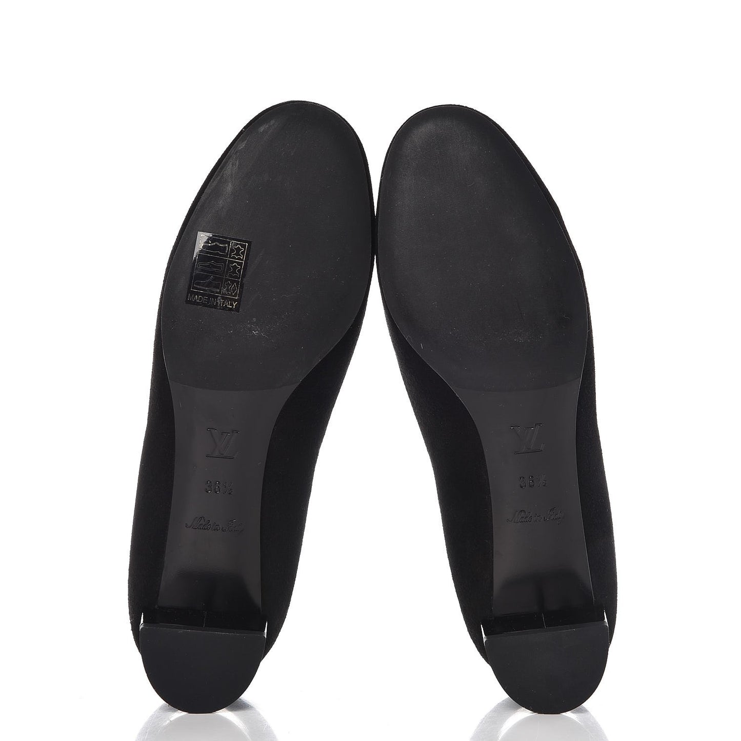 Suede Uniformes Bow Pumps 36.5 Black