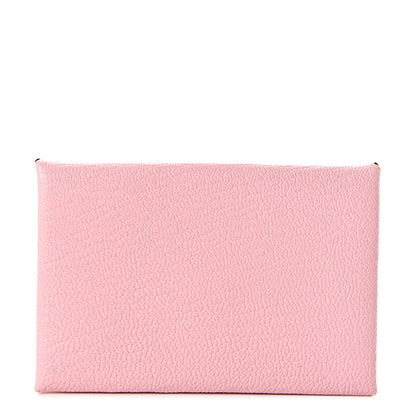 Hermes Chevre Mysore Calvi Card Case Rose Sakura 1 of 7