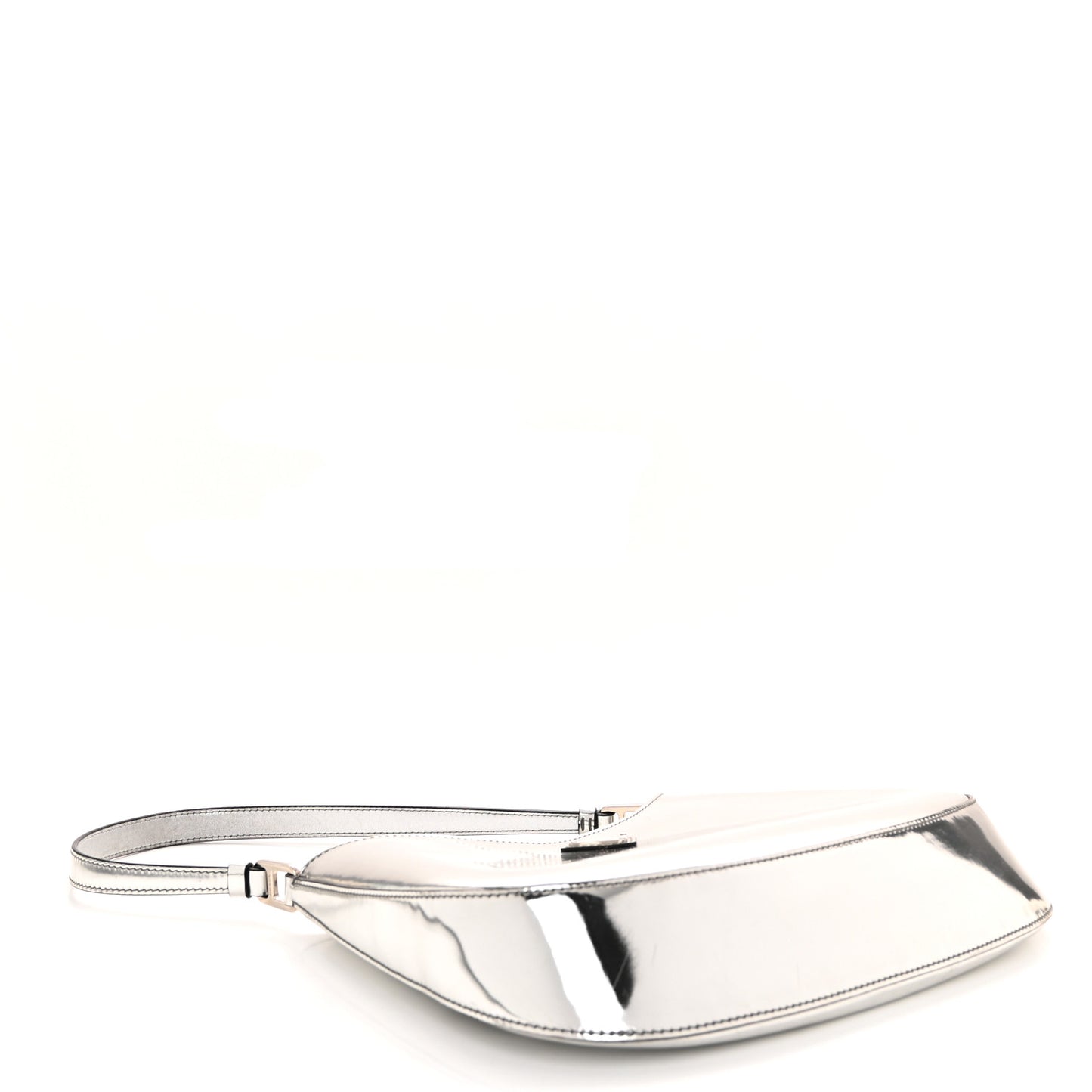 Spazzolato Cleo Shoulder Bag Argento