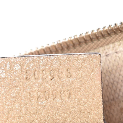 Gucci Pebbled Calfskin Small Soho Bowler Camelia 9 of 20