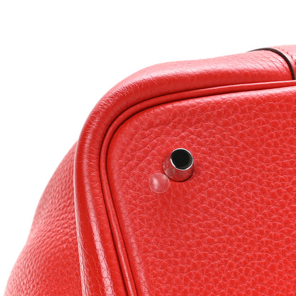 Hermes Taurillon Clemence Picotin Lock 22 MM Rouge Tomate 8 of 11