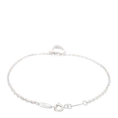 Tiffany Sterling Silver Elsa Peretti Open Heart Charm Bracelet 2 of 4