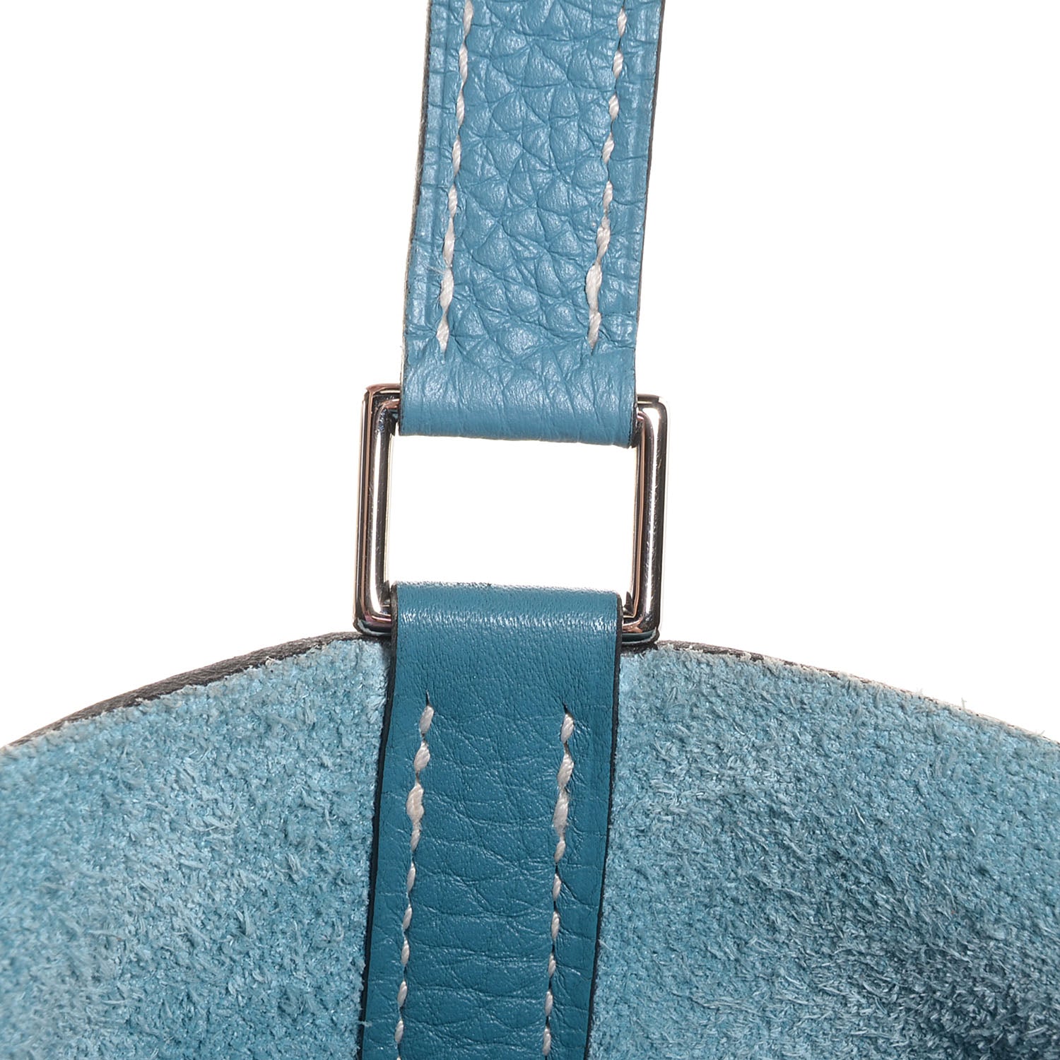 Hermes Taurillon Clemence Picotin Lock 18 PM Blue Jean 9 of 13