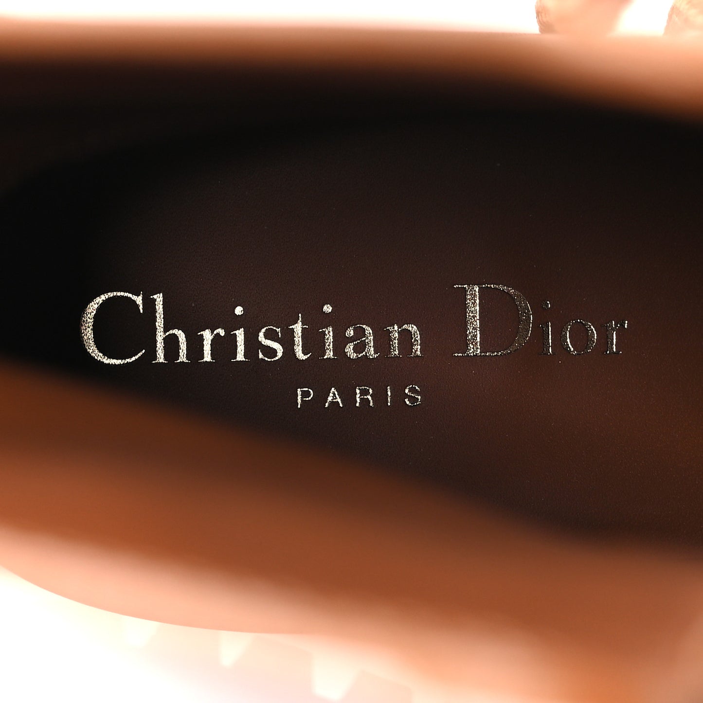 Calfskin Dior Quest 35mm Hiking Boots 37.5 Golden Saddle