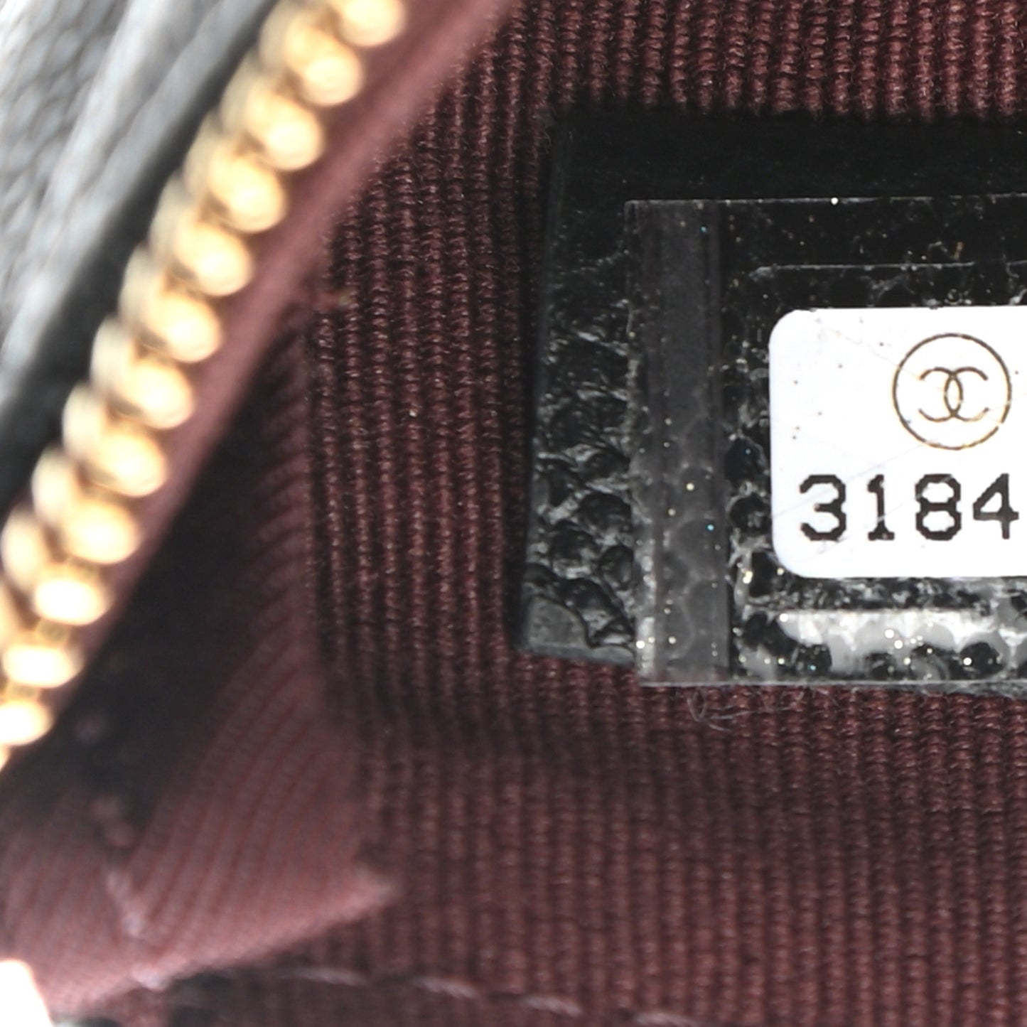 Caviar Quilted Small Cosmetic Case Black