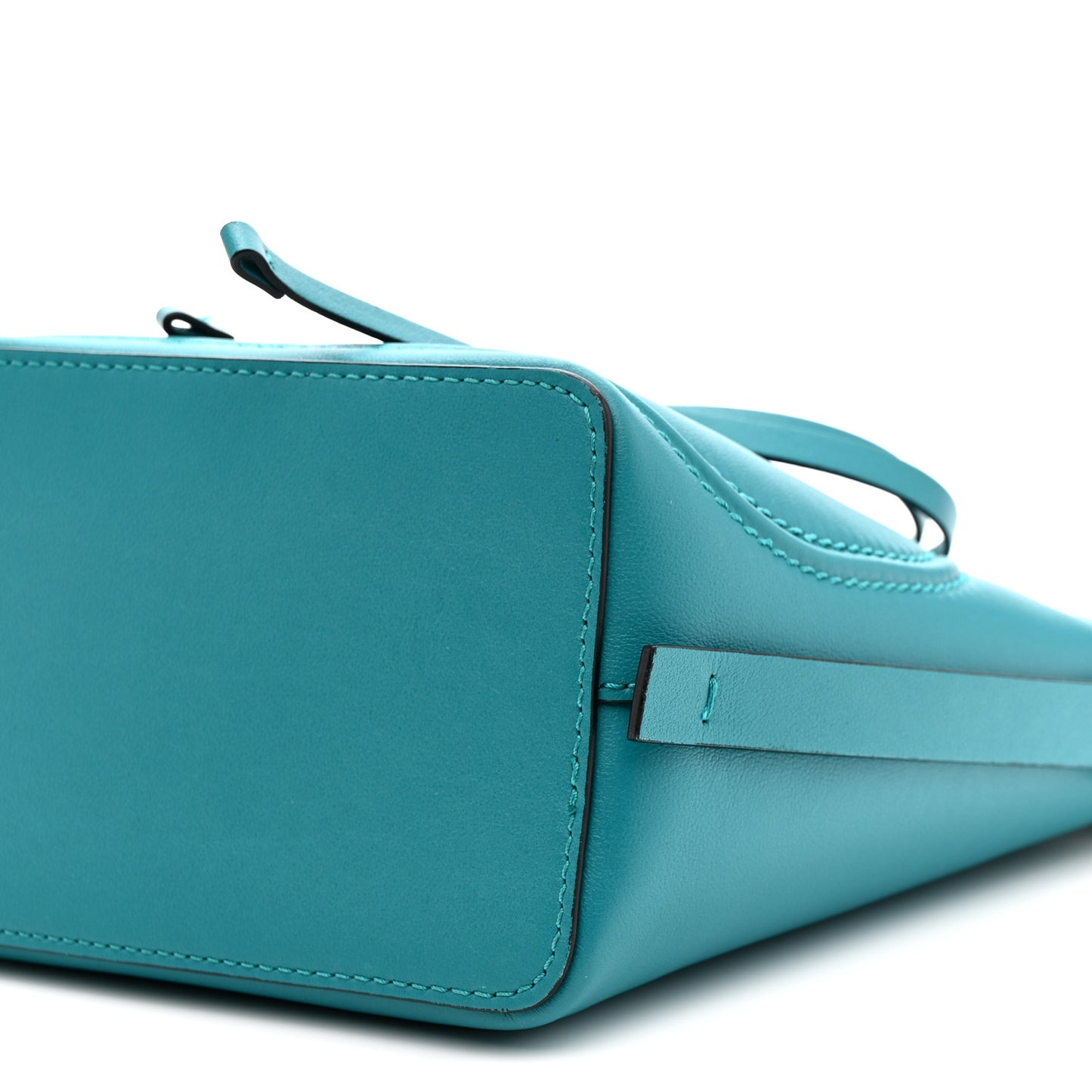 Calfskin Vlogo Bucket Bag Blue