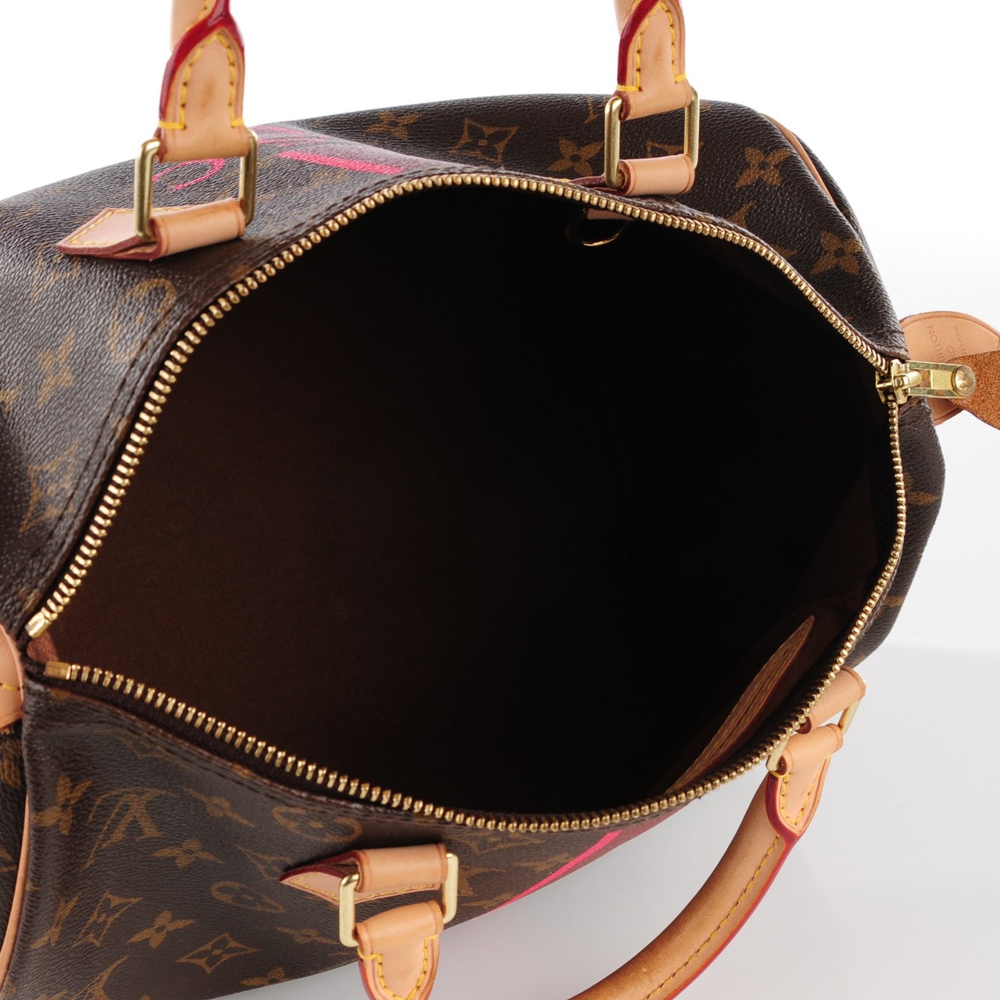 Monogram My LV Heritage Speedy 30 Bordeaux Fuchsia