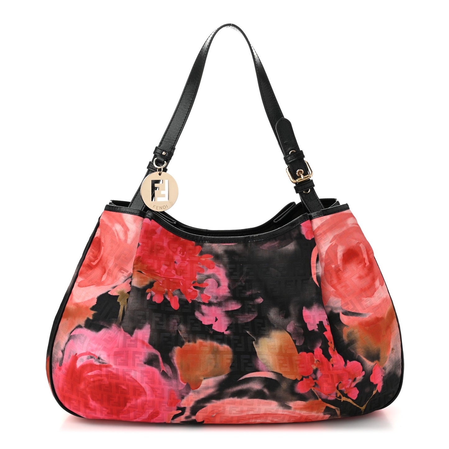 Zucchino Vitello Floral Forever Shoulder Bag Black Multicolor