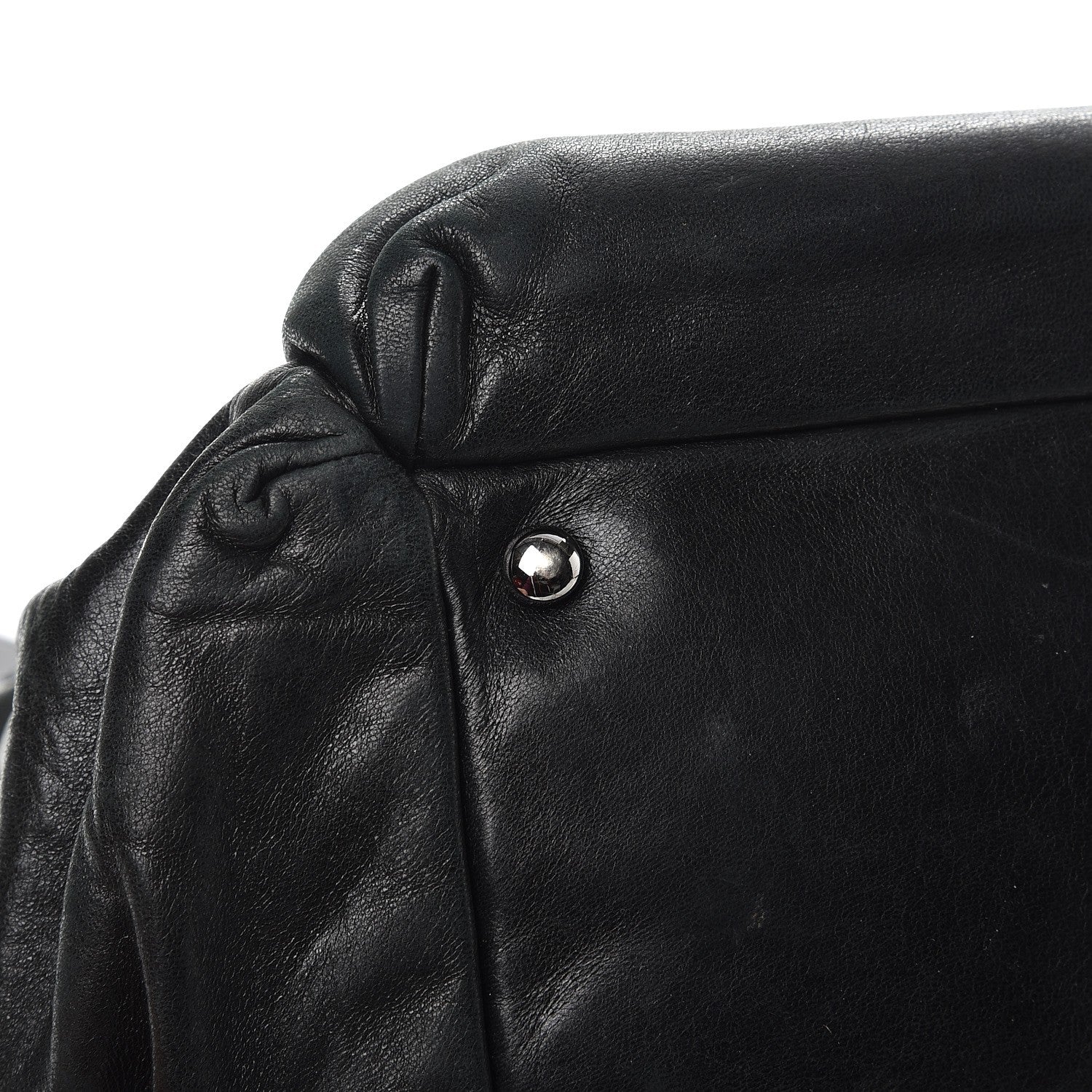 Chanel Lambskin Lax Accordion Hobo Black 14 of 14