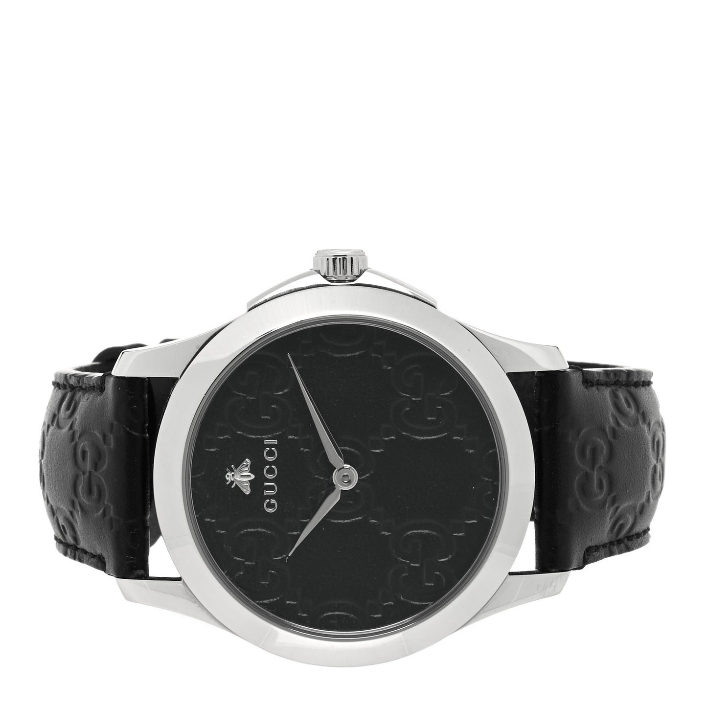 Stainless Steel Calfskin 38mm G-Timeless Quartz Watch Black