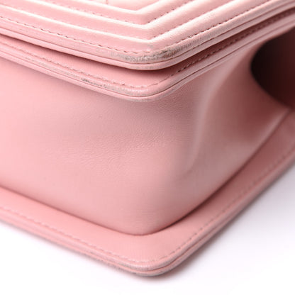 Chanel Lambskin Quilted Small Boy Flap Light Pink 10 of 11