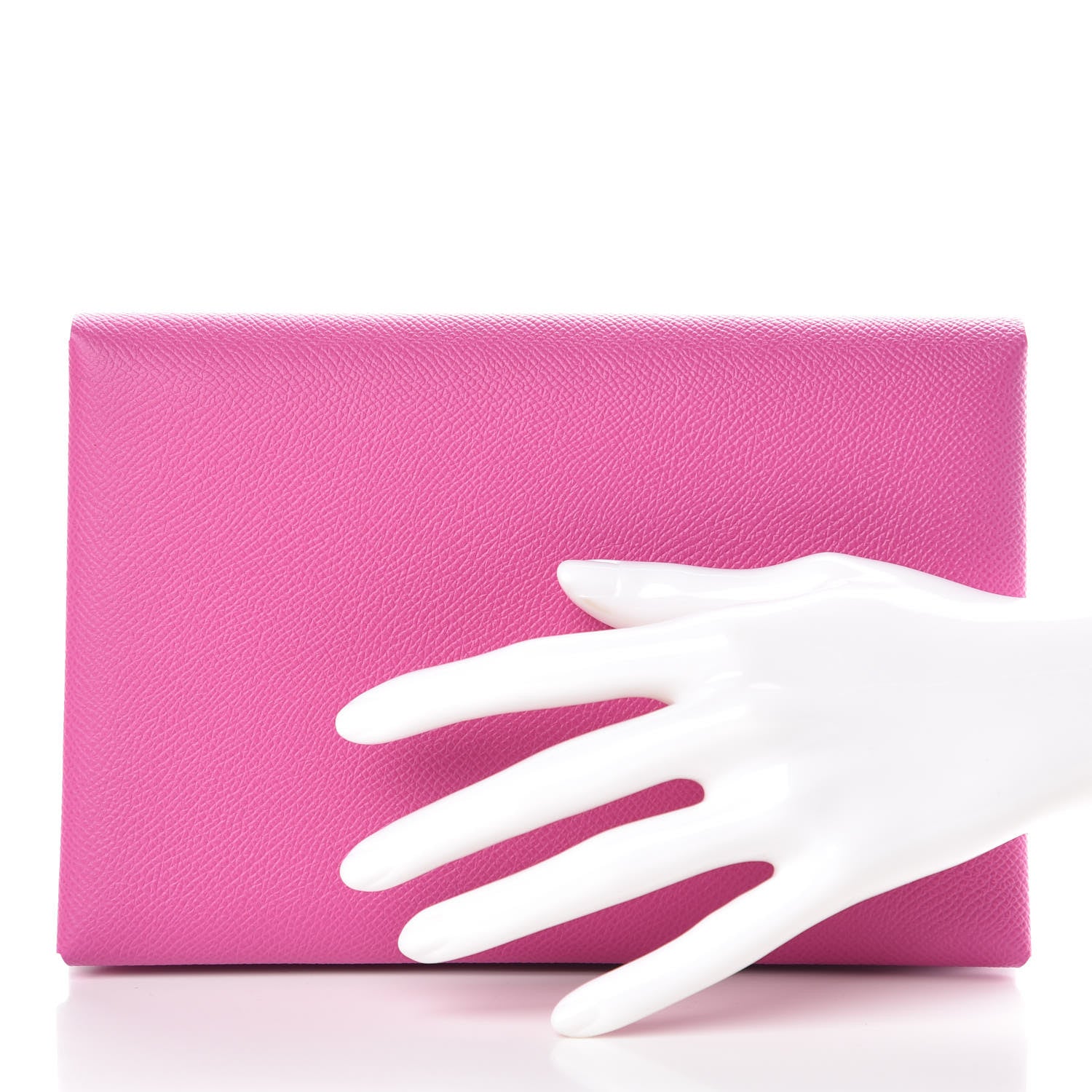 Hermes Epsom Calvi Pouch Magnolia Bleu Saphir 2 of 9