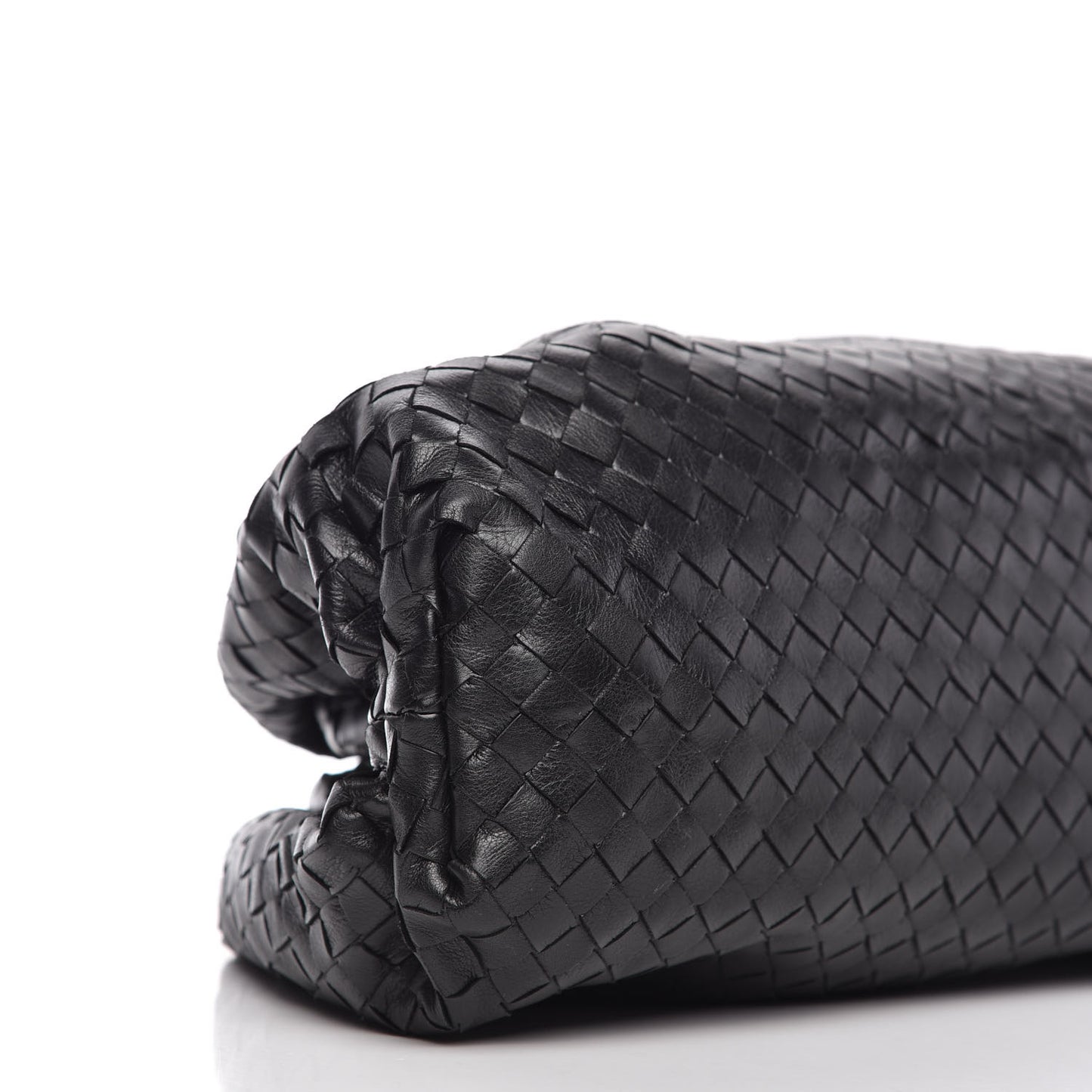 Nappa Maxi Intreccio The Pouch Oversized Clutch Black